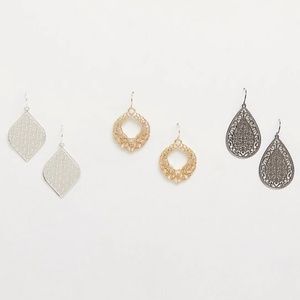 Torrid Earrings Set of 3